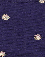 Load image into Gallery viewer, Navy Blue Sequins & Embroidered Readymade Saree Blouse