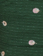 Load image into Gallery viewer, Bottle Green Sequins & Embroidered Readymade Saree Blouse