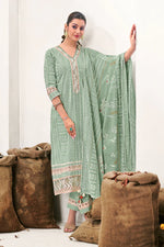 Load image into Gallery viewer, Pure Cotton Block Print With Handwork Straight Cut