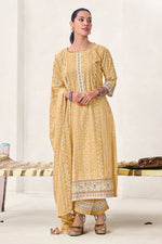 Load image into Gallery viewer, Pure Cotton Block Print With Handwork Straight Cut