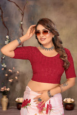 Load image into Gallery viewer, Women's Velvety touch Ready To Wear Stretchable Blouse