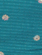 Load image into Gallery viewer, Teal Sequins &amp; Embroidered Readymade Saree Blouse