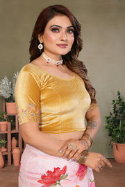 Women's Velvet Ready To Wear Stretchable Blouse