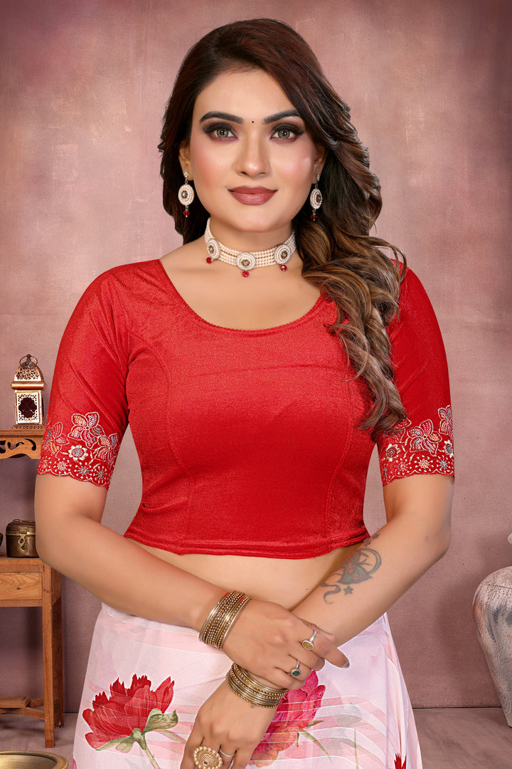 Women's Velvet Ready To Wear Stretchable Blouse