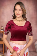 Load image into Gallery viewer, Women's Velvet Ready To Wear Stretchable Blouse