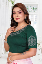 Load image into Gallery viewer, Women's Lycra Stretchable Readymade Saree Blouse