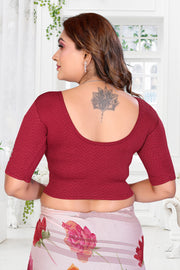 Women's Lycra Stretchable Readymade Saree Blouse