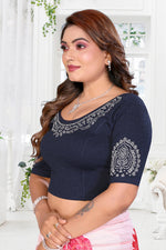 Load image into Gallery viewer, Women's Lycra Stretchable Readymade Saree Blouse