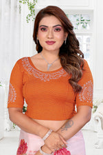 Load image into Gallery viewer, Women's Lycra Stretchable Readymade Saree Blouse