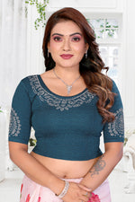 Load image into Gallery viewer, Women's Lycra Stretchable Readymade Saree Blouse