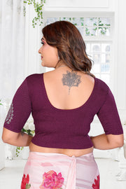 Women's Lycra Stretchable Readymade Saree Blouse