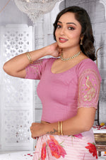 Load image into Gallery viewer, Women's Premium Beads work Lycra Readymade Blouse