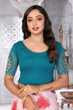 Load image into Gallery viewer, Women's Premium Beads work Lycra Readymade Blouse