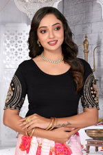 Load image into Gallery viewer, Women's Premium Beads work Lycra Readymade Blouse