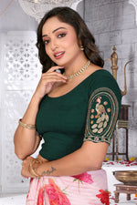 Load image into Gallery viewer, Women's Premium Beads work Lycra Readymade Blouse