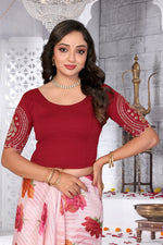 Load image into Gallery viewer, Women's Premium Beads work Lycra Readymade Blouse
