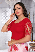 Load image into Gallery viewer, Women's Premium Beads work Lycra Readymade Blouse