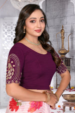 Load image into Gallery viewer, Women's Premium Beads work Lycra Readymade Blouse