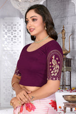 Load image into Gallery viewer, Women's Premium Beads work Lycra Readymade Blouse