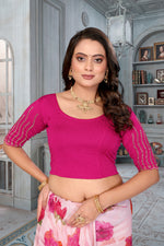 Load image into Gallery viewer, Women's Premium Beads work Lycra Readymade Blouse