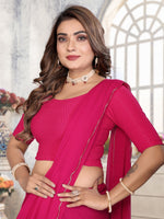 Load image into Gallery viewer, Women's Pink Lycra Stitched Saree Blouse Ready Made &amp; Ready to Wear