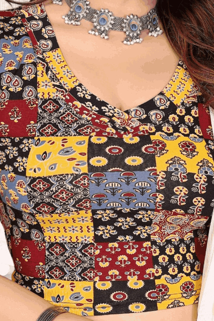 women's readymade cotton Saree Blouse