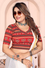 Load image into Gallery viewer, women's readymade cotton Saree Blouse