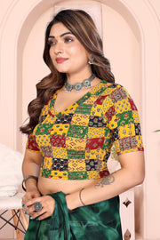 women's readymade cotton Saree Blouse